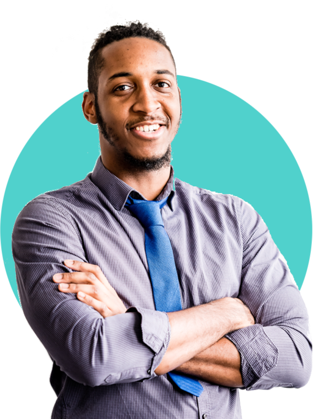 Young person smiling